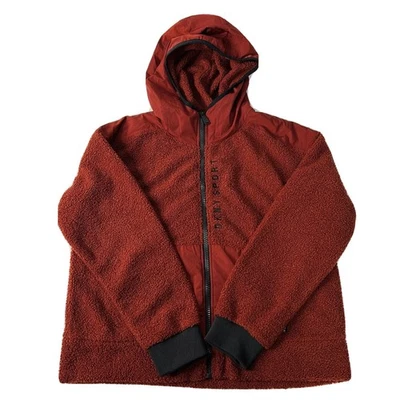 DKNY Women’s Medium Wine Red Winter Jacket Long Sleeve Fully Lined Zip Up - Image 1 of 4