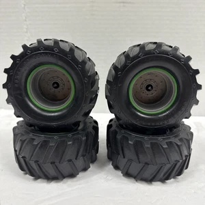 (4) Nuevo Bright RC Monster Jam Grave Digger escala 1:16 ruedas neumáticos 4" x 2"" - Imagen 1 de 5