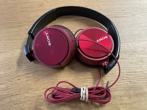 Auriculares con cable Sony serie ZX rojos MDR-ZX310 probados - Imagen 1 de 4