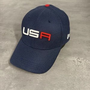 Team USA Ryder Cup Hat New Era Cap Flex Stretch Small Medium Blue Golf 39Thirty - Picture 1 of 7
