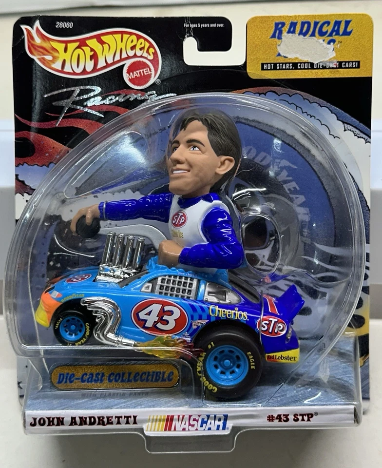 Hot Wheels Radical Rides NASCAR John Andretti Race Car 43 STP 1999 Mattel