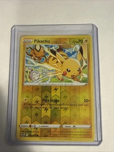 2022 Pokemon Sword and Shield Silver Tempest Reverse Foil #049 Pikachu C - Picture 1 of 2
