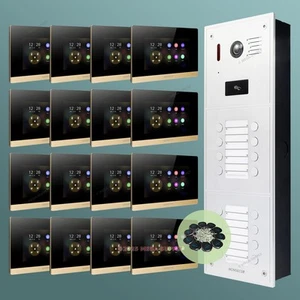HOMSECUR Video Doorphone Entry Intercom Monitoring 16 Families High Resolution - Picture 1 of 9