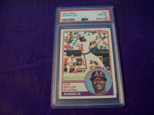 1983 TOPPS #105 DON BAYLOR PSA 10 - Picture 1 of 2
