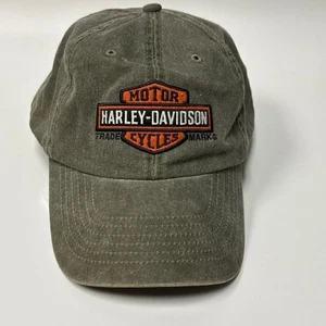Harley-Davidson Unisex Acid Wash Adjustable Strap Baseball Hat OSFA 100% Cotton - Picture 1 of 9