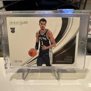 Victor Wembanyama 2023-24 Panini Immaculate Variation 53/75 RC #91 🔥 Spurs - Picture 1 of 7