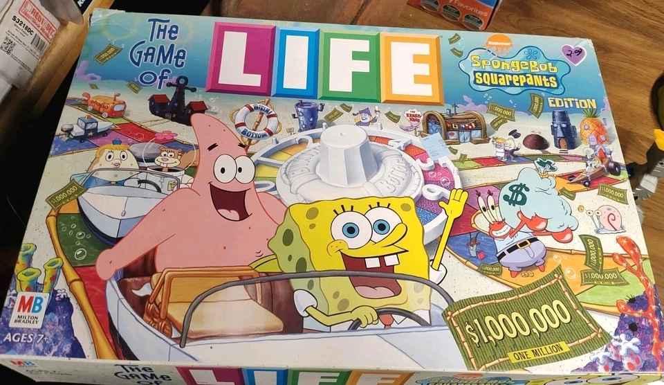 SpongeBob SquarePants The Game of Life 2005 Edition Milton Bradley COMPLETE - Image 1 of 1