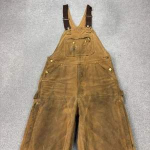 Carhartt Latzhose Erwachsene 32x34 hellbraun Latzhose gesteppt Duck Bib... - Bild 1 von 12