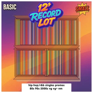 BASIC 12" RECORD LOT small (8) hip-hop/r&b singles instrumental 90s 00s nm/vg+ - Picture 1 of 2