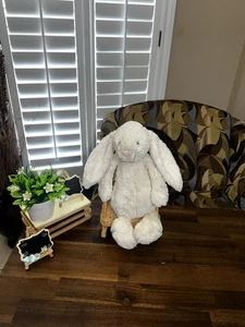 Jellycat Bashful Cream  Off White BUNNY Soft Plush Toy Cute Bunny Rabbit 12” - Picture 1 of 13