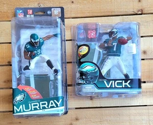 SET OF TWO NFL 8" ACTION ACTION/FOOTBALL FIGURES ~MICHAEL VICK & DEMARCO MURRAY - Picture 1 of 19