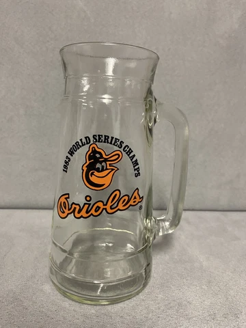 Vintage 1983 world series Baltimore Oriole’s glass Rare Cover