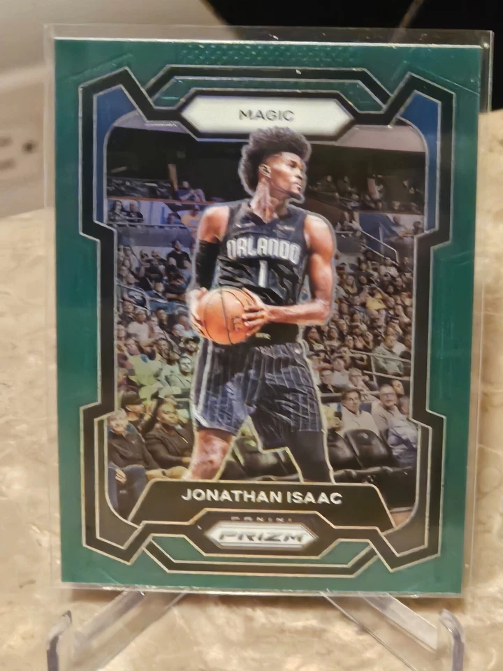 2023-24 Prizm Basketball Jonathan Isaac Green Prizm SP - Image 1 of 1