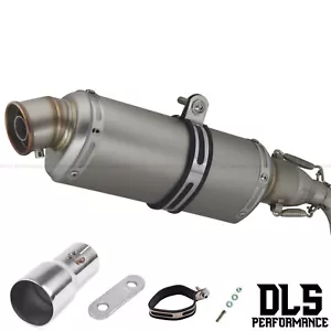 Royal Enfield Himalayan Titanium Style Slip on Exhaust System 2016-2024 - Picture 1 of 6