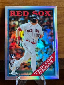 2023 Topps Chrome Triston Casas #88BC-10 ROOKIE Red Sox 1988 Refractor - Picture 1 of 2