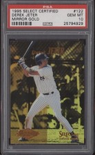 DEREK JETER PSA 10 1995 SELECT CERTIFIED  #122 MIRROR GOLD GEM ROOKIE RC POP 74