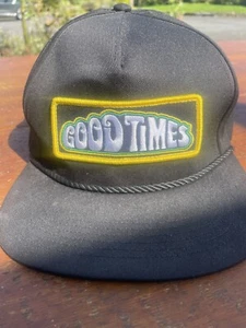HUF Good Times Snapback Cap Black - One Size, Used But Only Worn Once, Skate - Picture 1 of 3