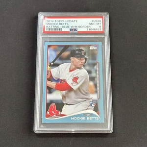 MOOKIE BETTS 2014 Topps Update US26 Blue SP Parallel Rookie Card RC Graded PSA 8 - Picture 1 of 3