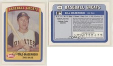 1990 Swell Baseball Greats Bill Mazeroski #93 HOF