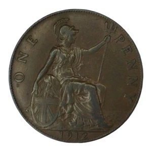 1912 Great Britain 1 Penny XF+ # - Picture 1 of 2
