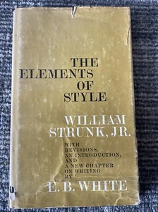 The Elements of Style With Revisions By William Strunk & E B White 1959 HBDJ 1st - Bild 1 von 7