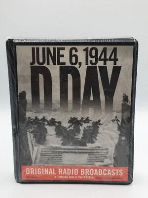 D Day Original Radio Broadcasts 4 Cassette Box Set World War II June 6, 1944 NEW - Image 1 of 4