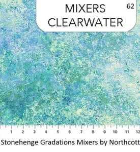 Stonehenge Gradations Mixers Quilt fabric Cotton BTY 39382-62 CLEARWATER Blue - Picture 1 of 11