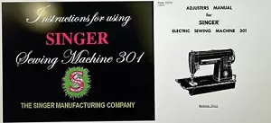 Large Deluxe-Edition Instructions Manual Singer 301 301A Sewing Service & Parts - Picture 1 of 8