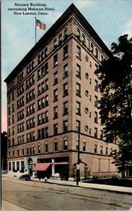 Munsey Building Mohican Hotel New London Connecticut Postcard - Picture 1 of 2