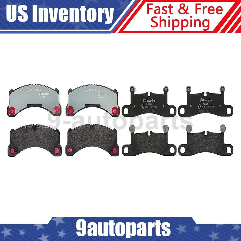 Juego de pastillas de freno de disco delanteras traseras Brembo OE para Porsche Cayenne 2011 2012 2013 Foto 1 de 1