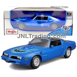 Maisto Special Edition 1:18 Scale Die Cast Blue PONTIAC FIREBIRD TRANS AM + Base - Picture 1 of 2