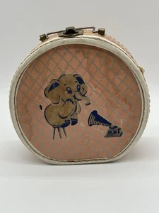 RARE VINTAGE Pink Child’s Travel Case Elephant - Picture 1 of 12