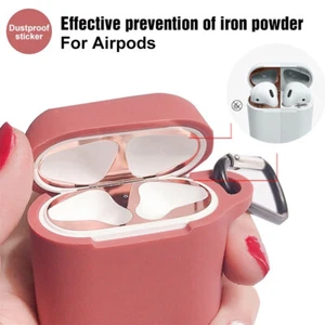 Confezione Da 4 Adesivi Per Custodie Per Cuffie Apple Per Airpods ☆ - Photo 1/20