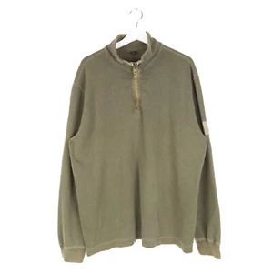 GAP 1/4 Zip Jumper Mens XL Green Long Sleeve Sweatshirt - Picture 1 of 14