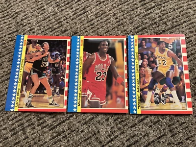 Juego de pegatinas de baloncesto Fleer 1987-88 (11 pegatinas) - Jordan, Bird, Barkley Foto 1 de 4