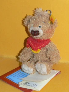 Steiff - Schlüsselanhänger Teddy Knopf - 11 cm - Nr. 14475 - komplett mit KFS - - Bild 1 von 3