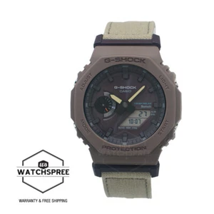 Casio G-Shock Bluetooth® Solar Khaki Cloth Band Watch GA-B2100CT-5A AU FAST&FREE - Picture 1 of 4