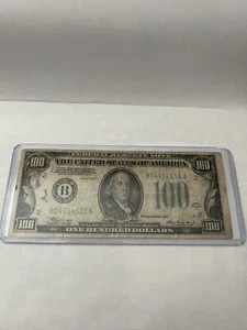 1934 A One Hundred Dollar Bill ...US Currency Note $100 Circulated Ungraded - Picture 1 of 2