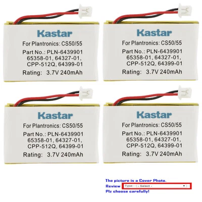 Kastar Headset Battery for Plantronics CS50 CS55 Lifter HL10 Savi 410 Savi 420