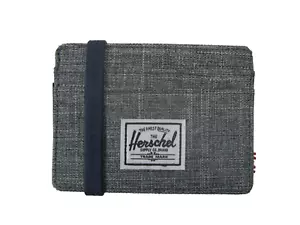 Herschel Portafoglio Uomo Charlie RFID Porta Carte Raven X Grigio Nuovo - Foto 1 di 2