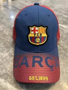 FC BARCELONA SOCCER HAT CAP FCB OFFICIAL ADJUSTABLE licensed product - Picture 1 of 6