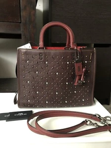 COACH 1941 Prairie Rivets Rogue Oxblood Satchel NWT! - Picture 1 of 16