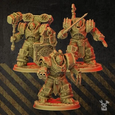 Set of 5 Heavy Metal Brothers - DakkaDakka Store/Sci-fi/Tabletop Miniatures