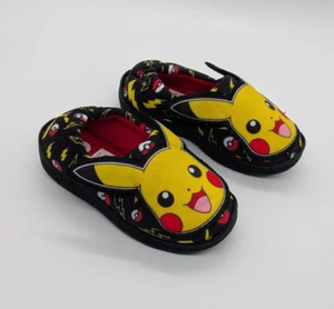 TU Boys Pokemon Pikachu Slippers Shoe Size 9 Infant New - Picture 1 of 6
