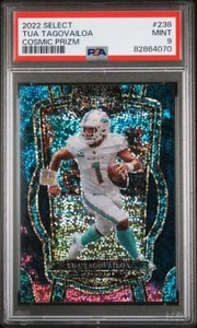 2022 Panini Select Tua Tagovailoa #238 Cosmic Prizm SSP PSA 9 - Picture 1 of 2
