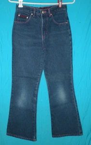 Girl's No Excuses Capri Cotton Jeans/Pink Stitching Sz 10 - Picture 1 of 5