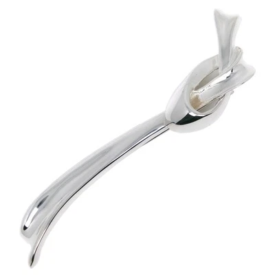 TIFFANY&Co. Broche com motivo de fita prata 925 fita 10,7 g feminino - Imagem 1 de 4