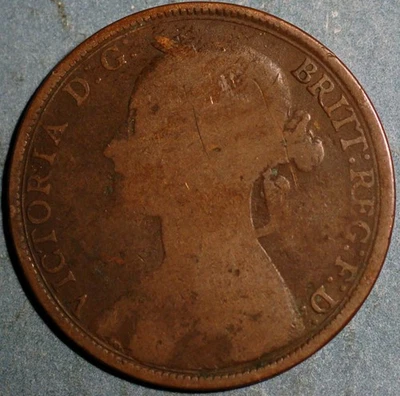 Great Britain Penny 1891 Victoria KM# 755 - Image 1 of 2