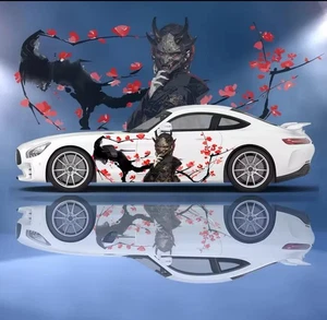 Custom Geisha Livery Racing Side Wrap; JDM Inspired Geisha Custom Decal Side - Picture 1 of 1