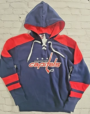NHL одежда Washington Capitals на шнуровке толстовка с капюшоном толстовка мужская M новый - Изображение 1 из 4
